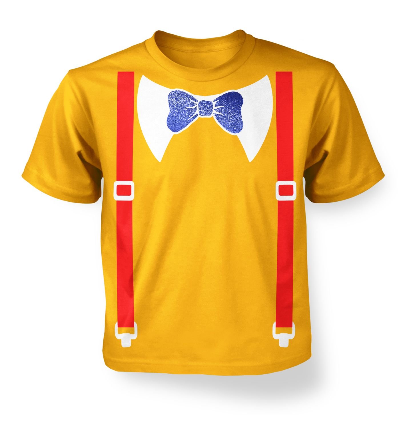 Tweedle Dee And Tweedle Dum Costume Kids T-shirt - Gold S (5-6)