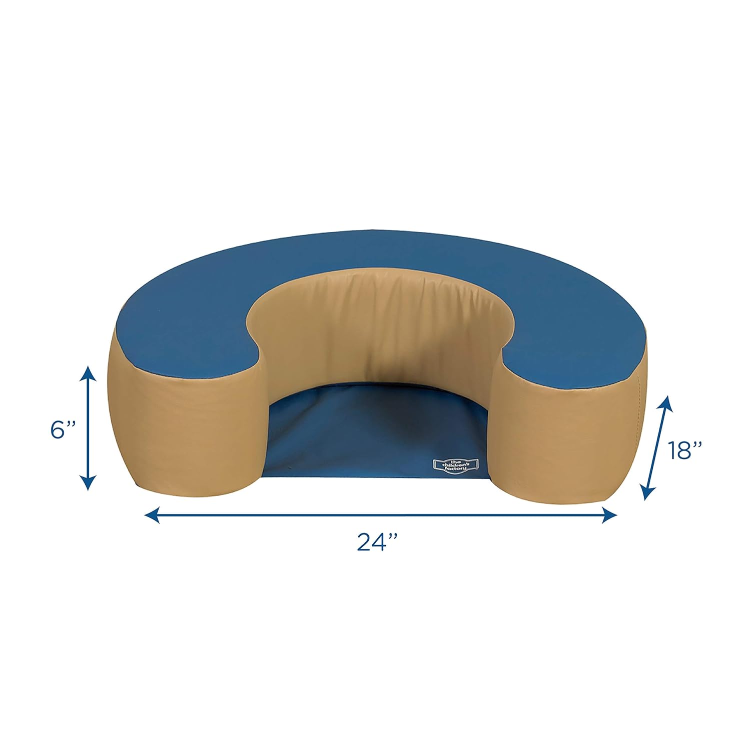 Best Cyber Monday 🔥 Children's Factory Woodland Sit Me Up, Foam Newborn Lounger, Indoor Soft Play Floor Pillow, Infant Support Seat, Preschool/Daycare Use, Blue/Tan ❤ Crazy Deals Children's Factory Woodland Sit Me Up, Foam Newborn Lounger, Indoor Soft Play Floor Pillow, Infant Support Seat, Preschool/Daycare Use, Blue/Tan