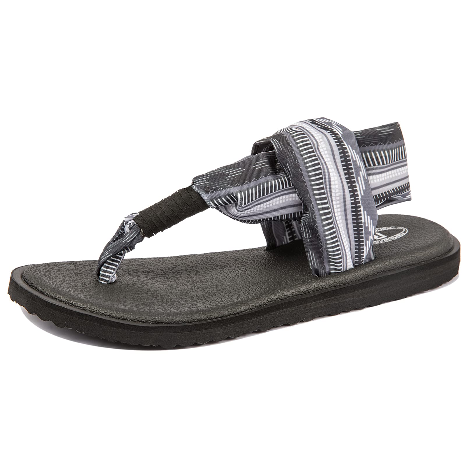 Ranberone Women's Yoga Mat Flip Flops Casual Flat Summer Beach Sandals