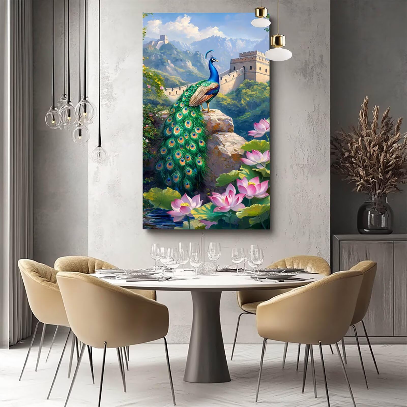 Amazon.com: Great Wall Paint by Numbers for Adults, Canvas for