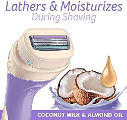 INTUITION Schick Razor for Women Variety Pack - 1 Handle & 4 Blades Refill