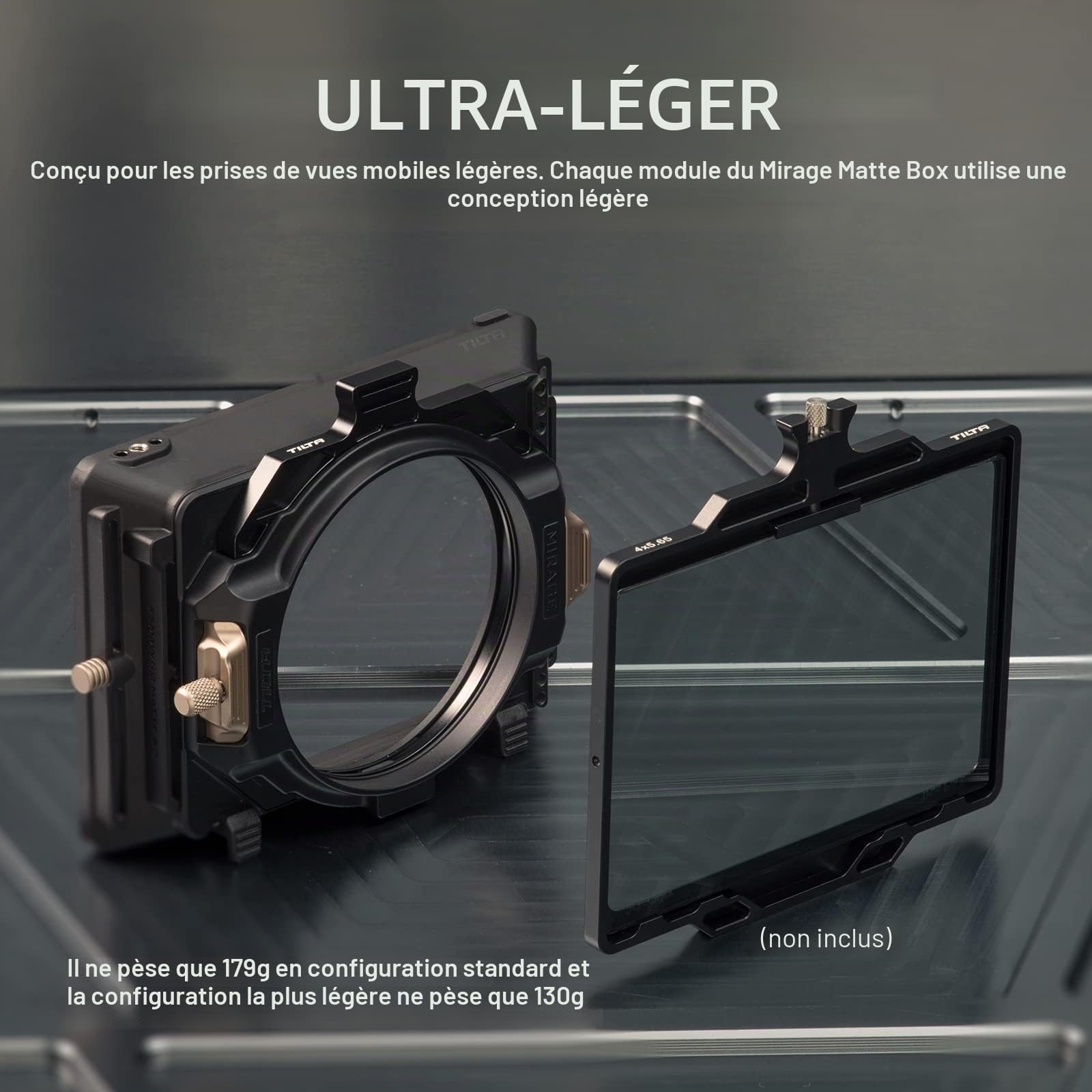 Tilta Mirage Matte Box Cadre de Filtre Circulaire 95mm pour appareils Photo Reflex numériques sans Miroir, avec Bague Adaptateur d'objectif 67mm/72mm/77mm/82mm MB-T16