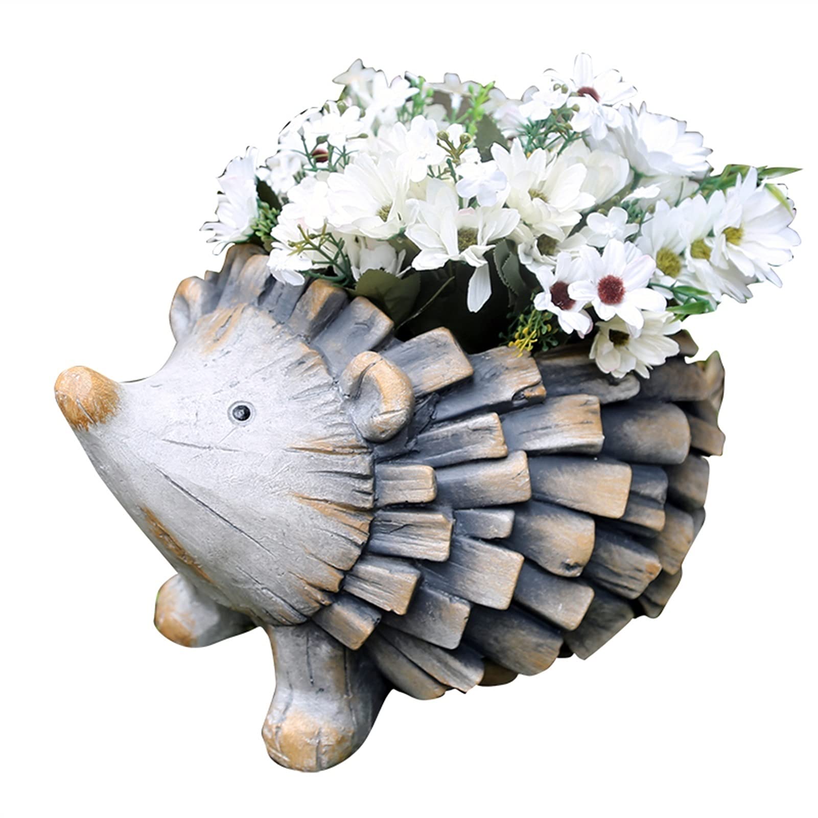 Sukkulente Pflanzer, Magnesiumoxid Igel Blume Topf Tierförmiger Cartoon-Blumentopf für Heimtextilien, 33.5x25x21 cm