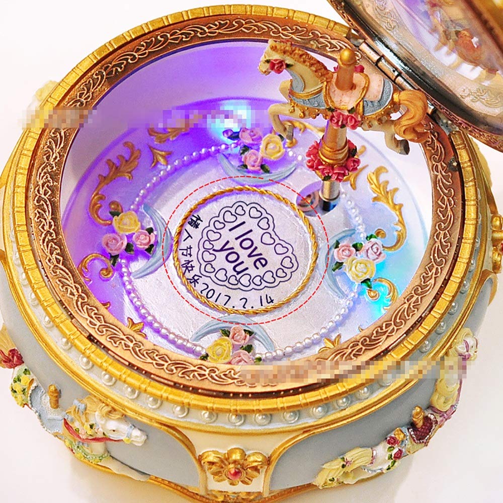 Amazon.co.jp: オルゴール メリーゴーランド 音楽ボックス オルゴール