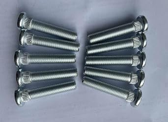 10PCS 5/8" Longer Than Stock Wheel Stud Lug Bolts 7/16-20 Thread OEM Quality Extended Extra Length Replacement for Chevrolet, Dodge, Pontiac, Oldsmobile, Buick car