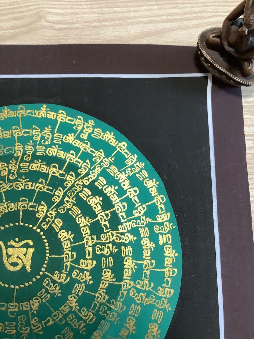 Amazon.co.jp: 《 チベット密教 1点物 》 手描き タンカ 曼荼羅