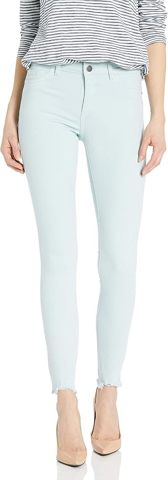 Skinny Fit Raw Hem Cropped Jean 