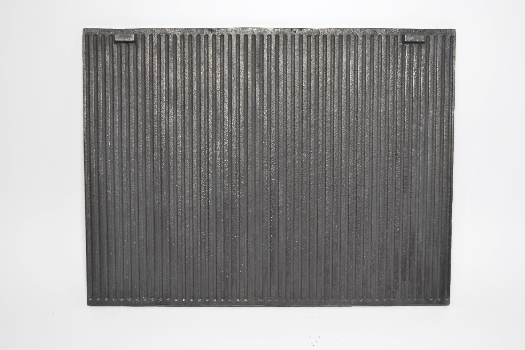 SEZAM - Placa decorativa de hierro fundido para chimenea, duradera, resistente, placa de horno gris, 46,5 x 35 x 0,9 cm