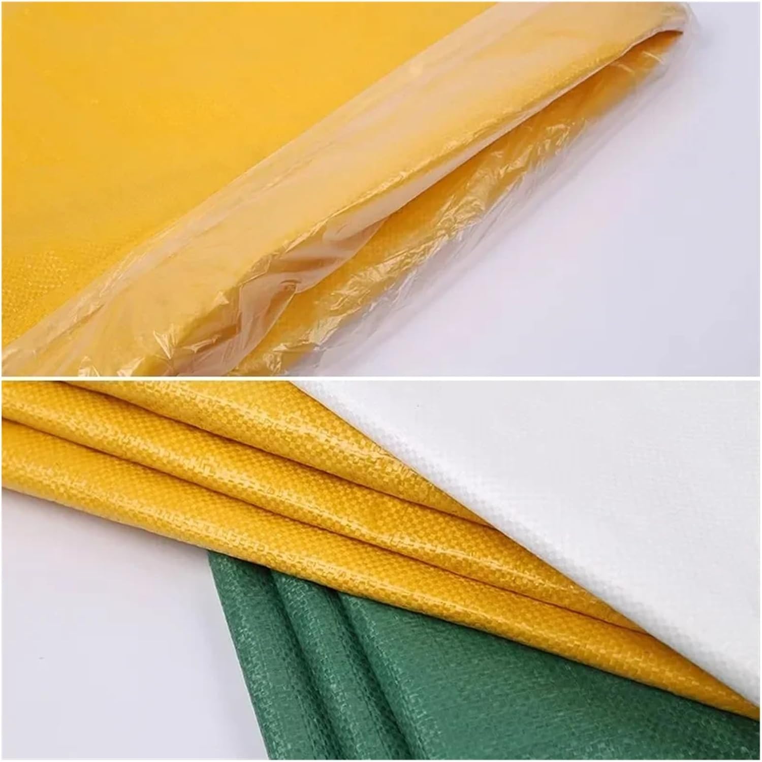 10pcs Waterproof Woven Bags(50x80cm,Green)