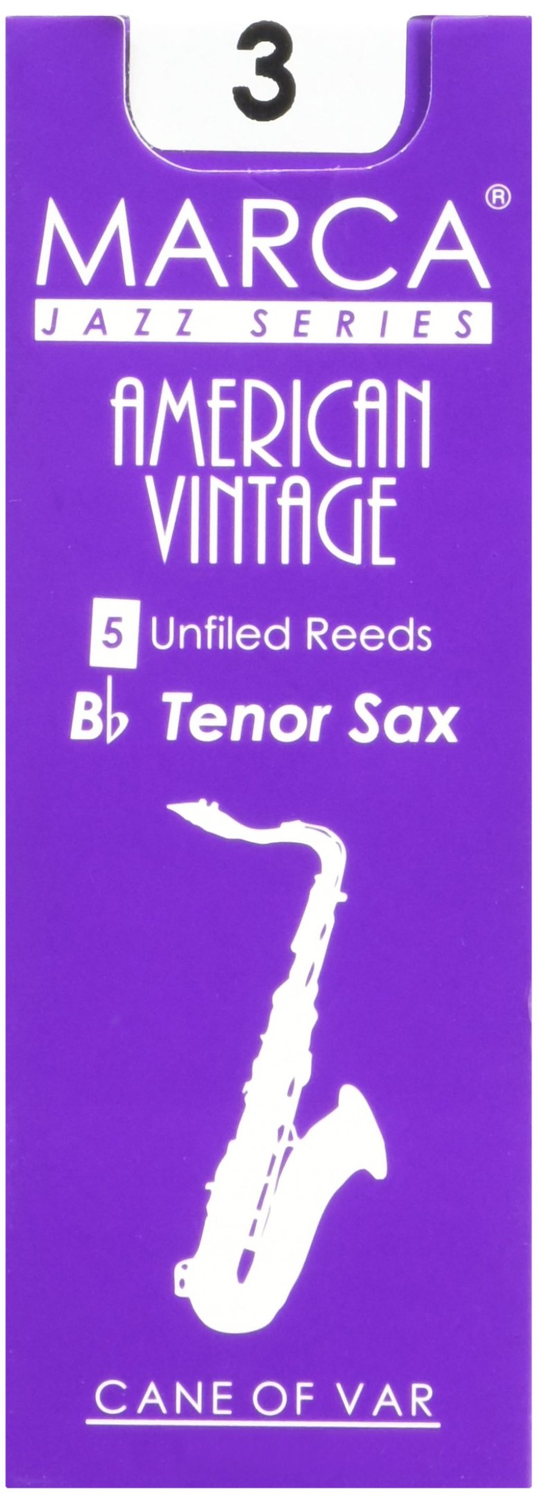 Marca AV630 - Lengüeta para saxofón tenor (dureza 3, pack de 5)