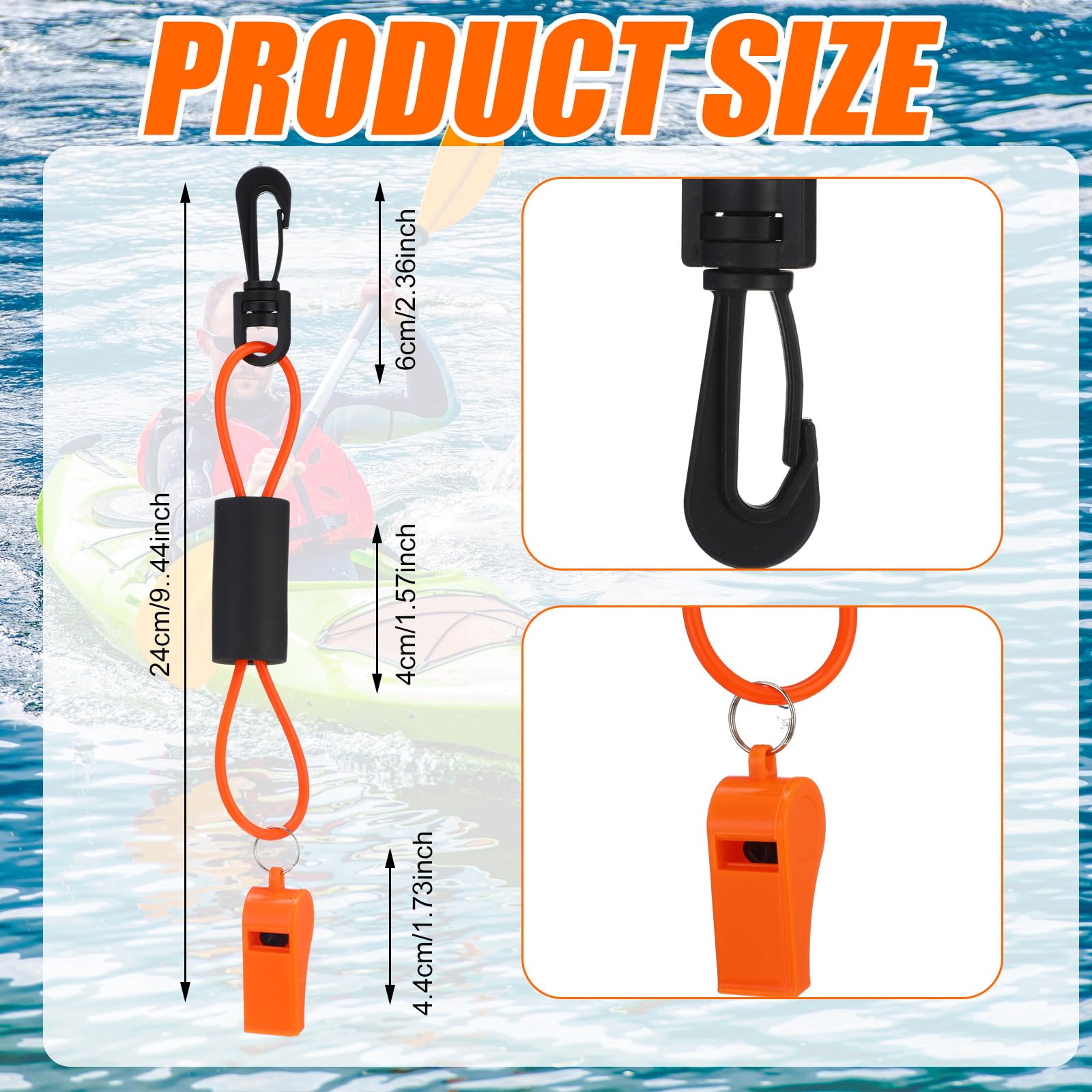 Seenelling Pfeife mit Umhängeband für Sicherheitsboot, Pfeife, Küstenwache, zugelassen, Schwimmerboot, Marine, Camping, Wandern, Jagd, Angeln, Survival, Rettung, Signalisierung, Ski-Zubehör