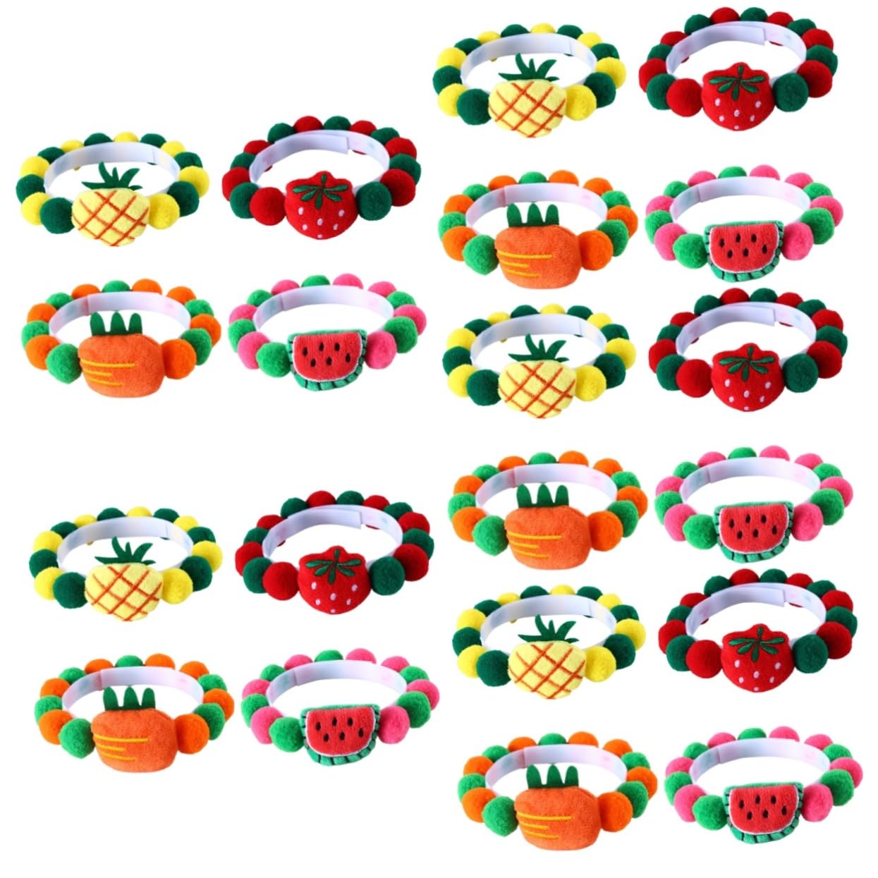 Beavorty 20stücke Katzenhalsband Mit Bunten Cartoon-fruchtdesigns Einstellbare Weiche Für Haustiere Für Festivals Und Partys Komfortabel Und Atmungsaktiv Für Katzen Und Kätzchen