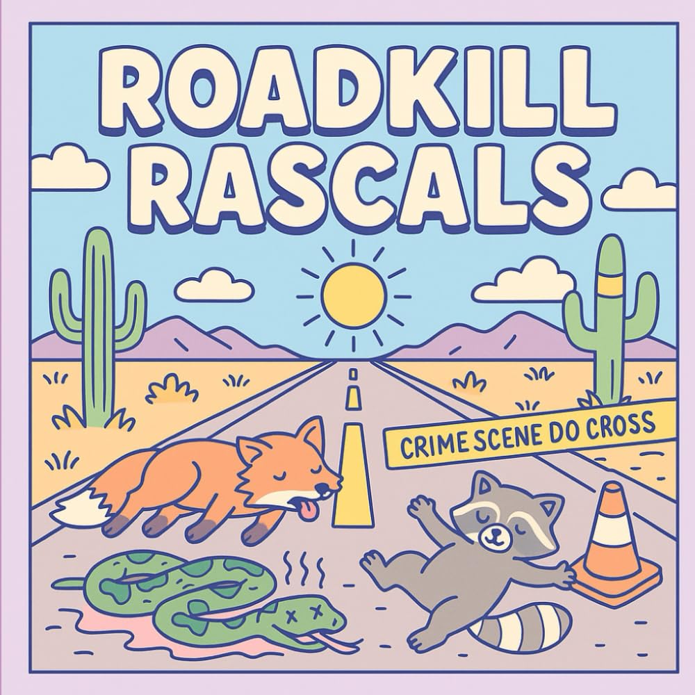 Roadkill Rascals: A Quirky Coloring Book of Not-So-Lucky Cute Critters