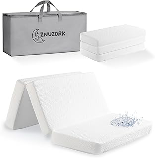 Pack and Play Mattress 38"x26", Tri-fold Portable Pack N Play Mattresses for Playpens, Dual-Layer