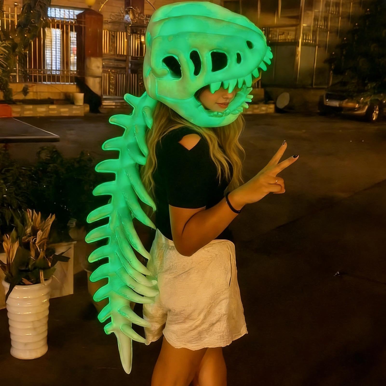 Disfraz De Esqueleto De Dinosaurio Que Ropa Y Accesorios Para Cosplay | Disfraces para Para Niños Y Adultos De Disfraces Convenciones Cómics Y Actuaciones