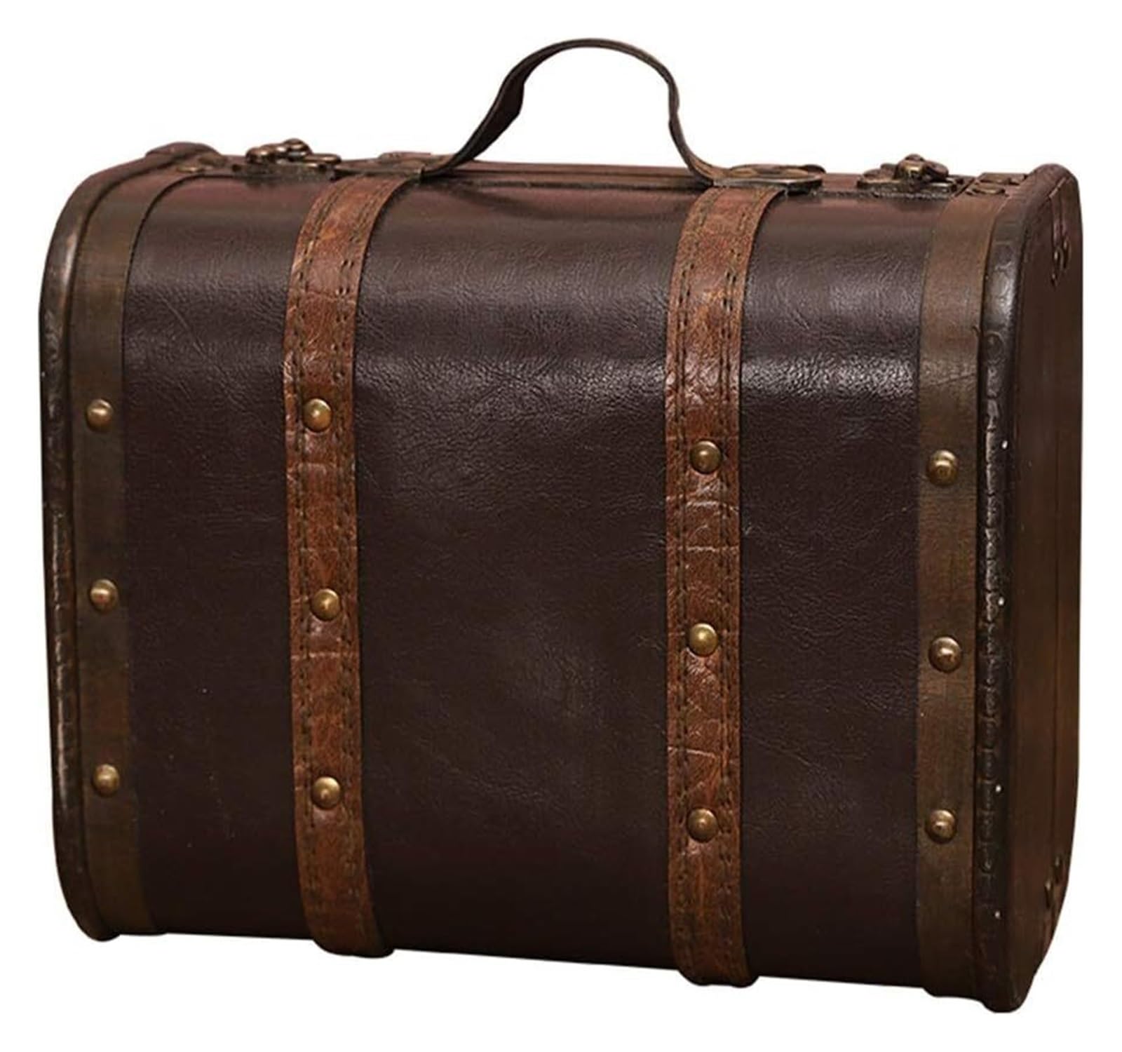 Valise vintage en bois de collection decoration interieure