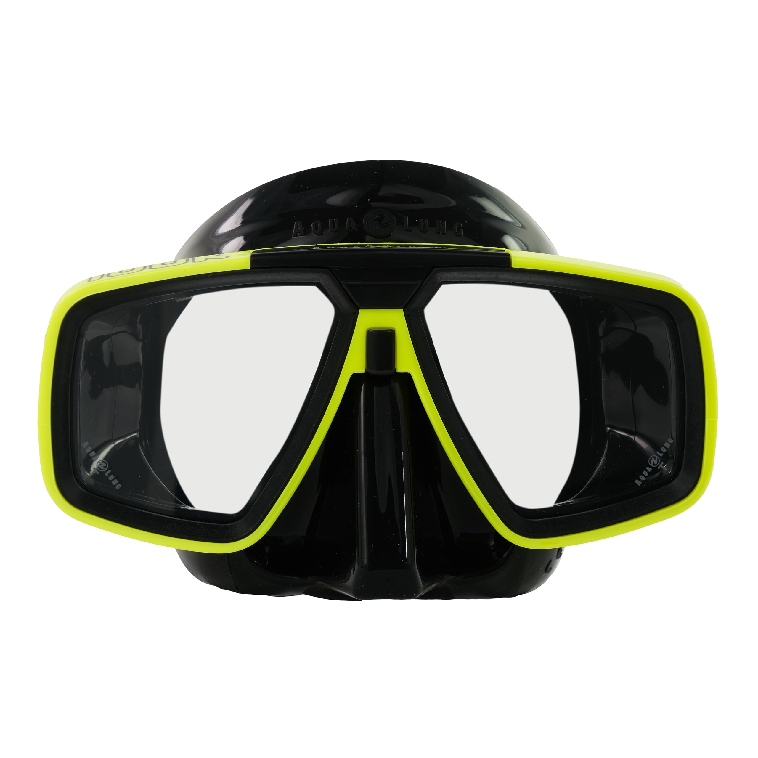 Aqua Lung Tauchmaske Look, Farbe:schwarz/gelb, Silikonfarbe:schwarz