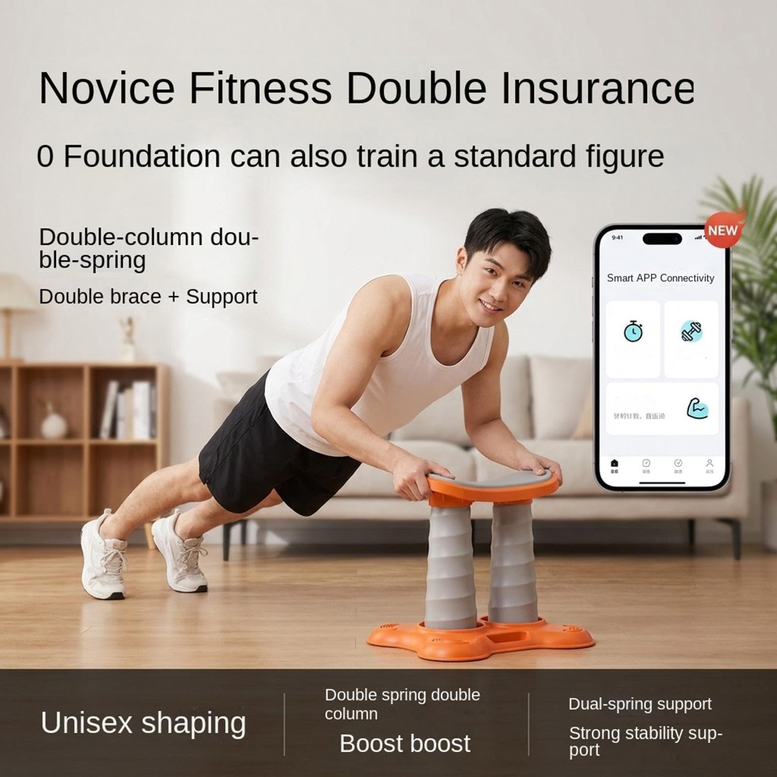 Supporto Per Flessioni Attrezzo Allenamento Ergonomico Antiscivolo A Doppia | Flessioni Con Assistite per Uomini Donne Principianti Casa Ufficio Palestra Fitness