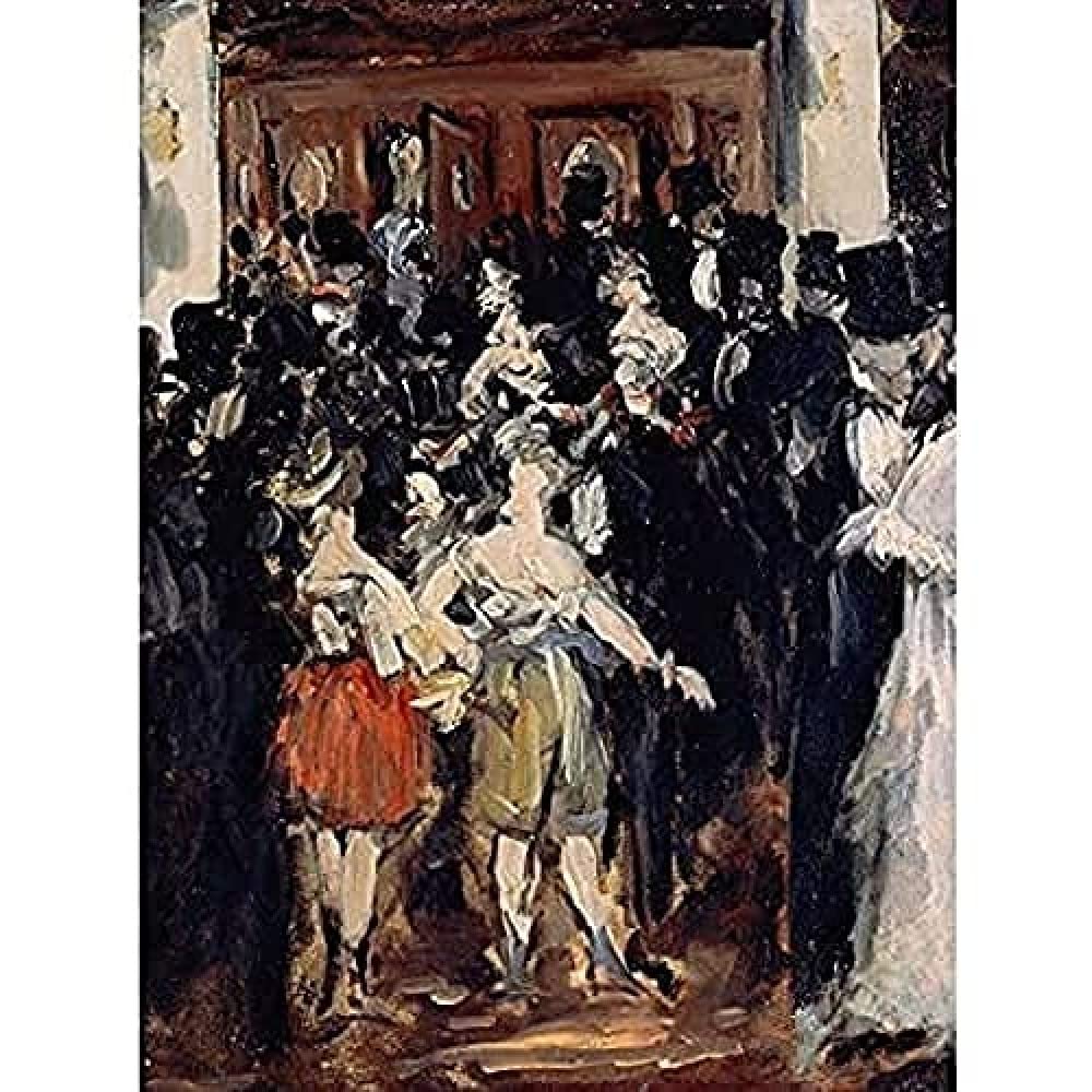 Edouard Manet Masked Ball At The Opera Unframed Wall Art Print Poster Home Decor Premium