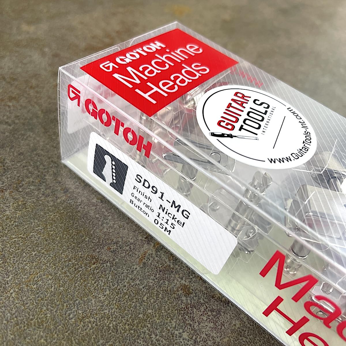 Gotoh SD91-MG-05M Afinadores de bloqueo, níquel R6, Magnum Lock zurdos