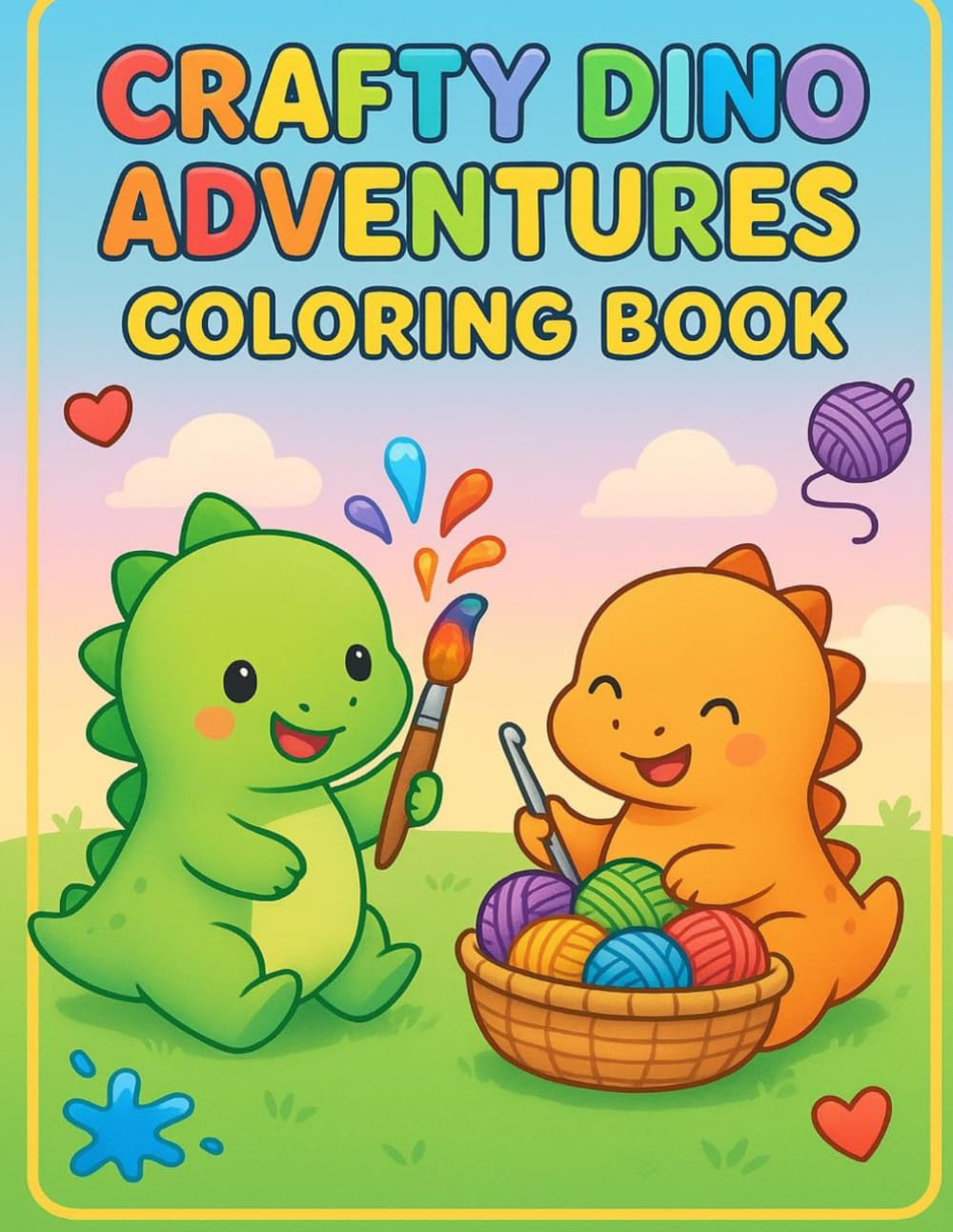 Crafty Dino Coloring Book