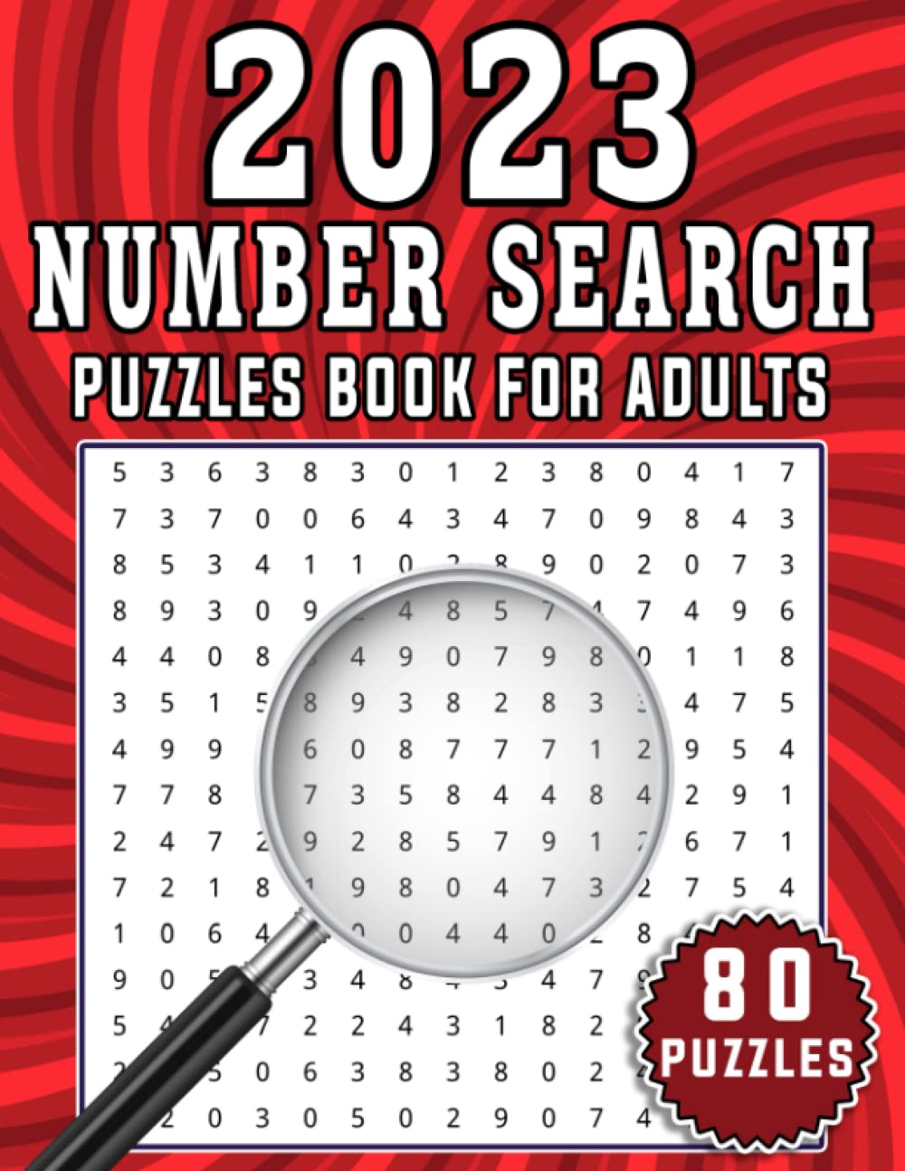 2023 Number Search Puzzles Book For Adults: Fun and Challenging Number Search Puzzles with Solutions