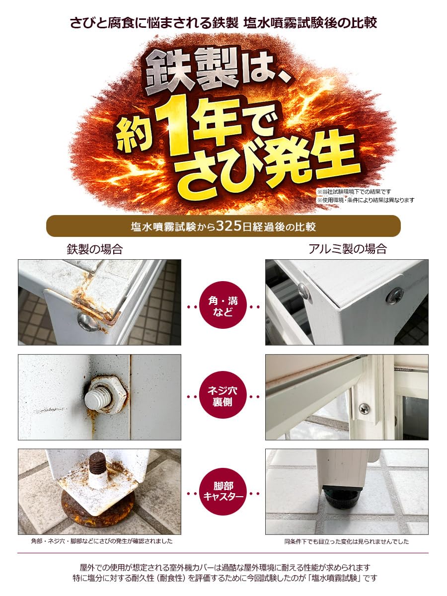Amazon | ALMAX アルマックス アルミ製 室外機カバー アルミエアコン 