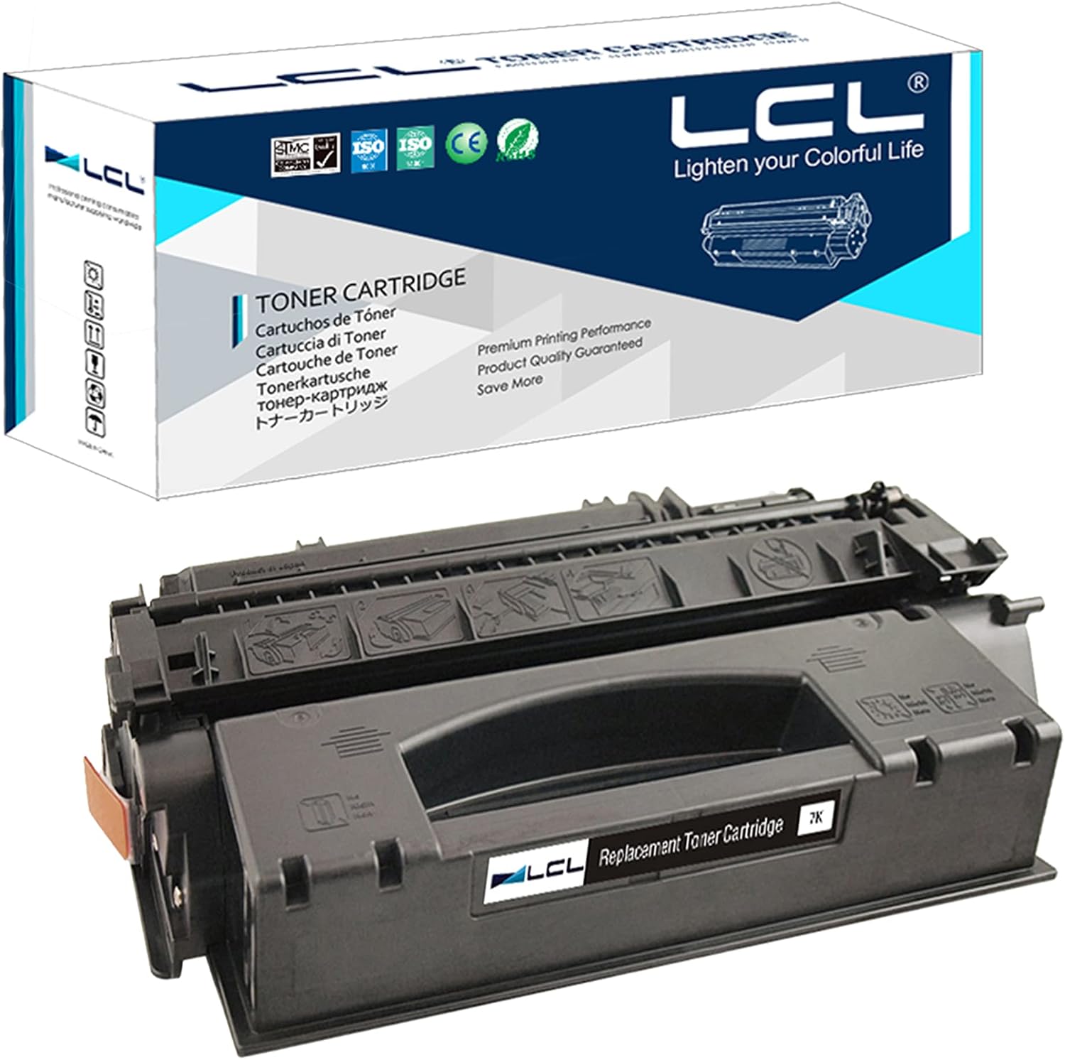LCL 53A 53X Q7553A Q7553X CRG-715H High Yield 7000 strony (1czarny) Kompatybilna kaseta z tonerem zamiennik do HP LaserJet P2014/P2015/M2727 Series Canon LBP-3310/3370
