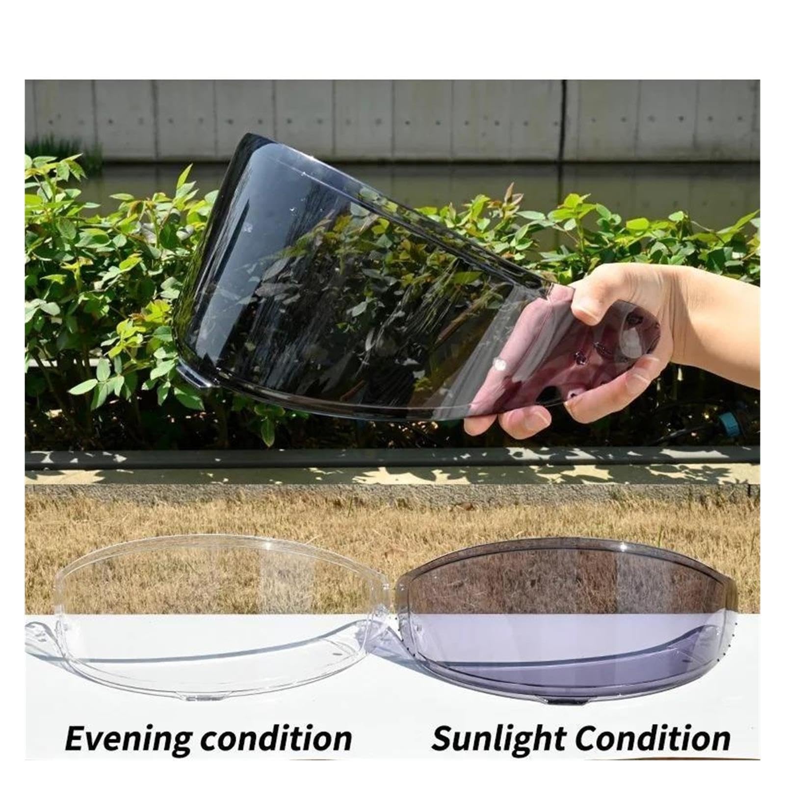 Photochromic Helmet Shield For SHOEI RF-1400/NXR2/Z8/X15,Clear