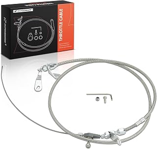 A-Premium Braided Stainless Steel Transmission Kick Down Cable Kit