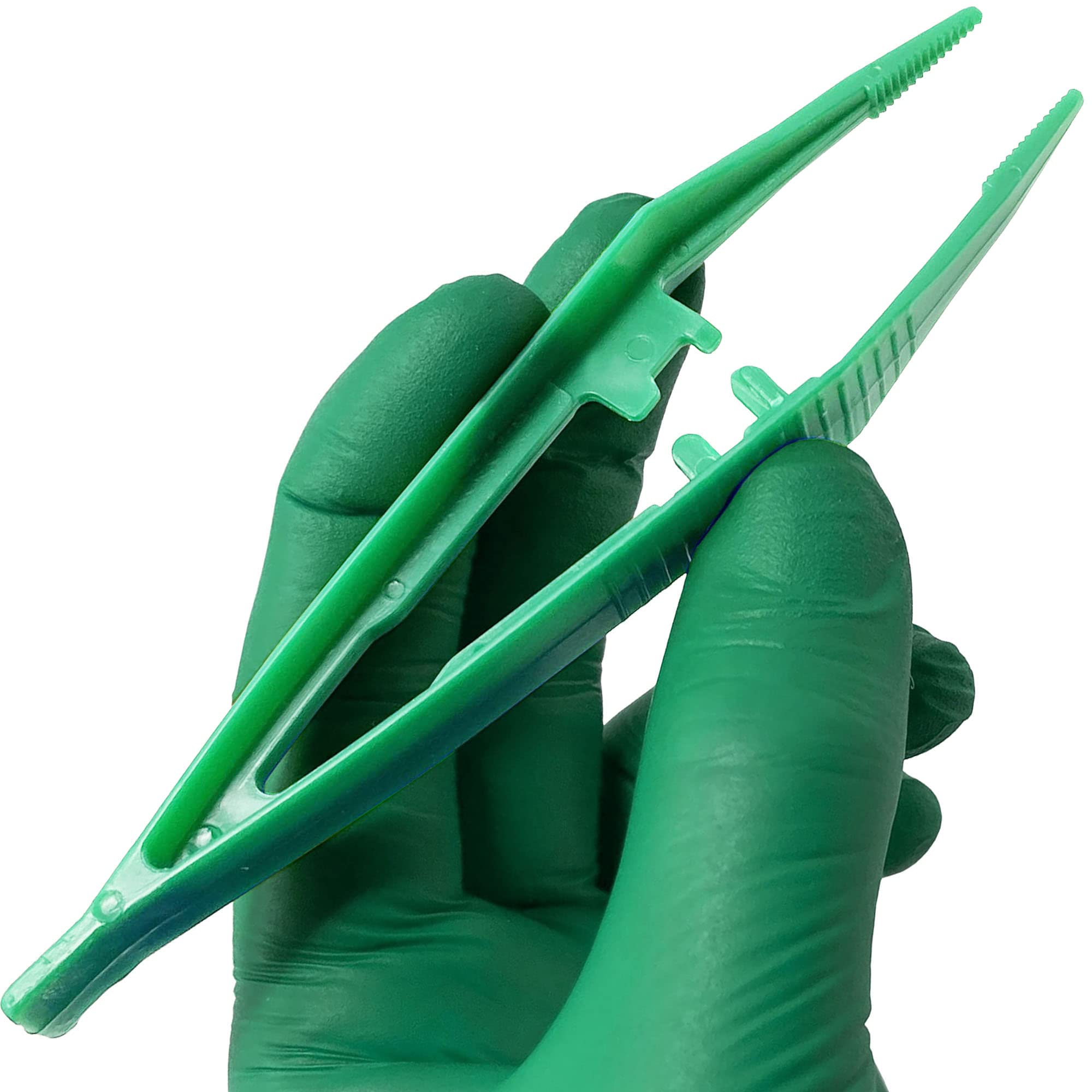 JFA Medical Pinzas de plástico desechables de primeros auxilios, 12,5 cm, caja de 20 unidades