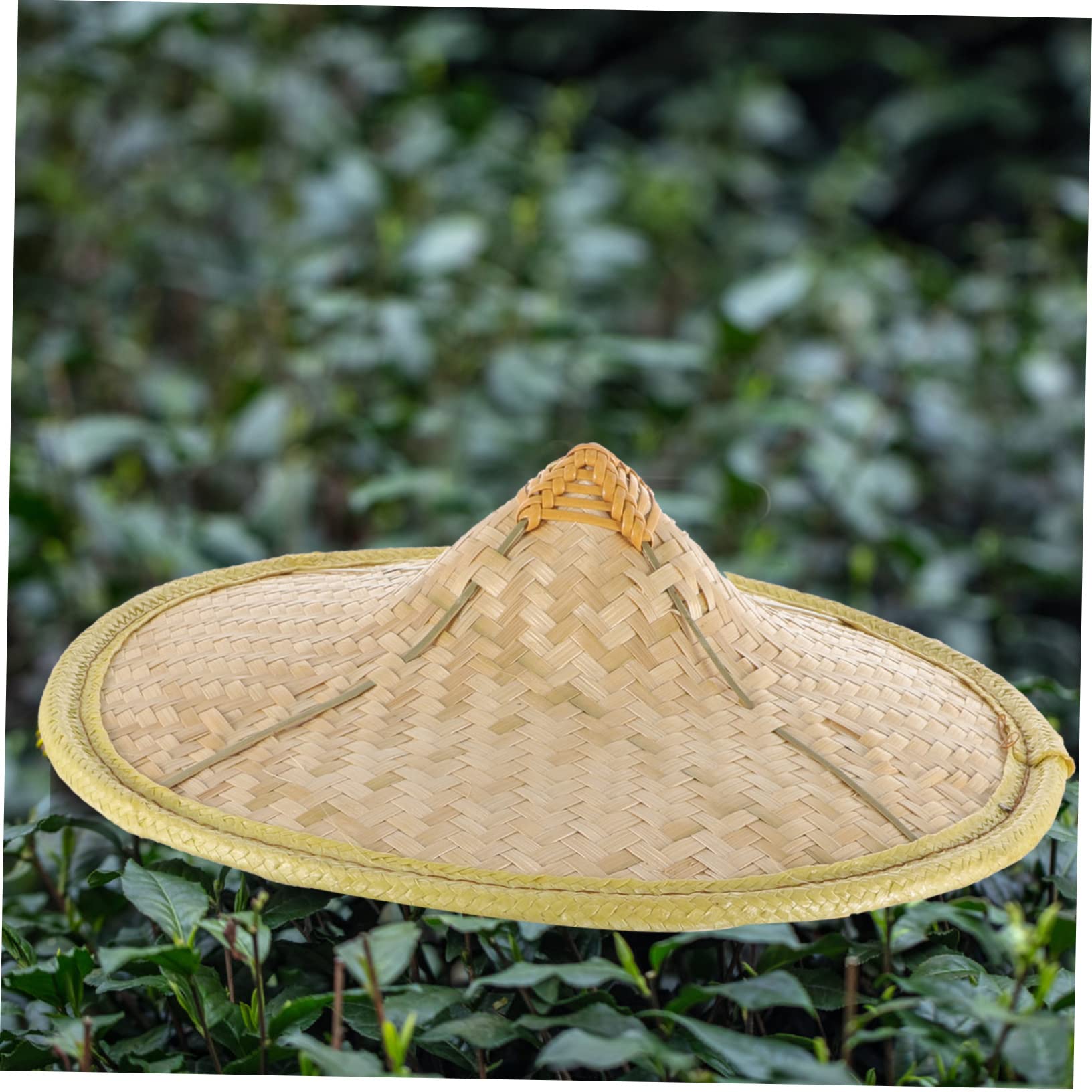 Holibanna sombrero caballeresco sombrero de mago sombrero de sombrero de copa tapa gorro sol sombrero sol sombrero japonés para hombre sombrero cónico japonés tejido de bambú rojo