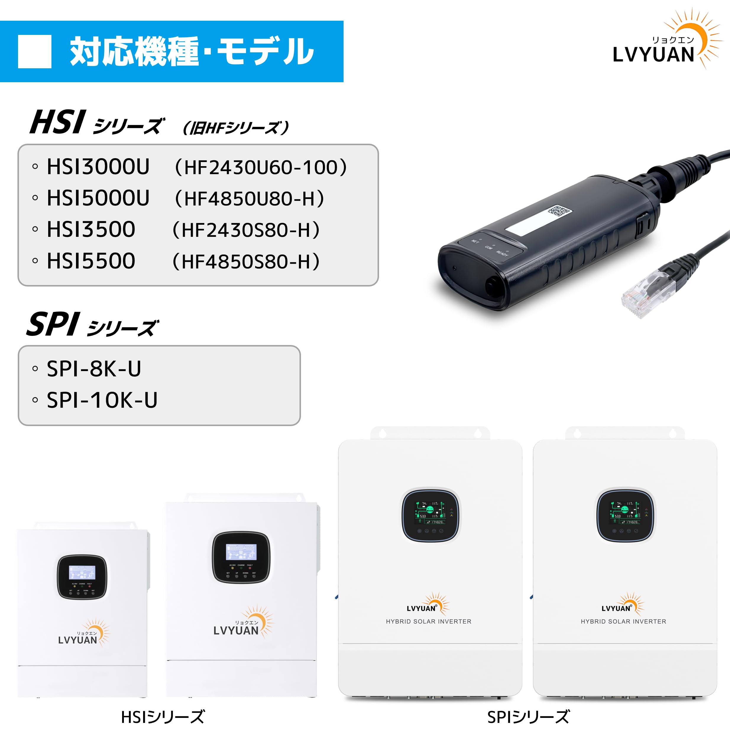 Amazon.co.jp: LVYUAN ハイブリッドインバーター専用 Wi-Fiモジュール