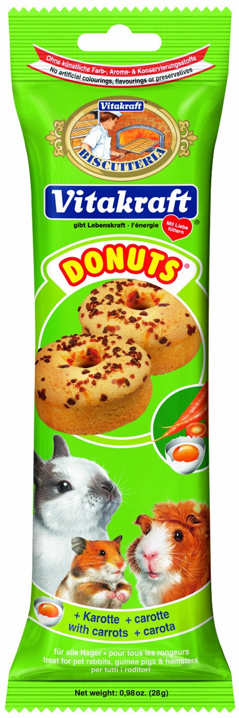 Vitakraft Rabbit Do-nuts Carrot 5's (Pack of 6)