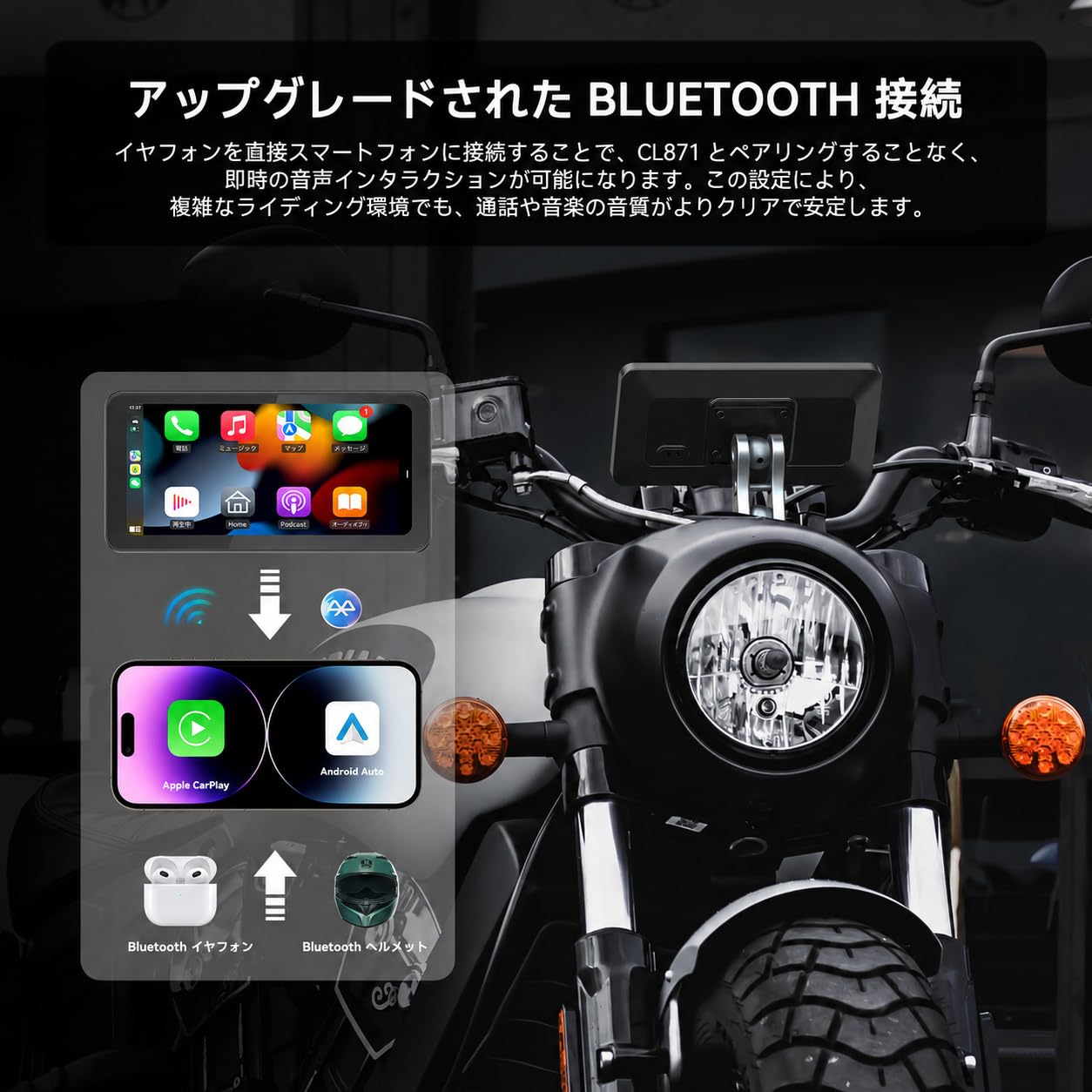 Spedal CL871 pro バイクスマートモニター Amazon.co.jp: Spedal CL871 バイク スマートモニター CarPlay Android