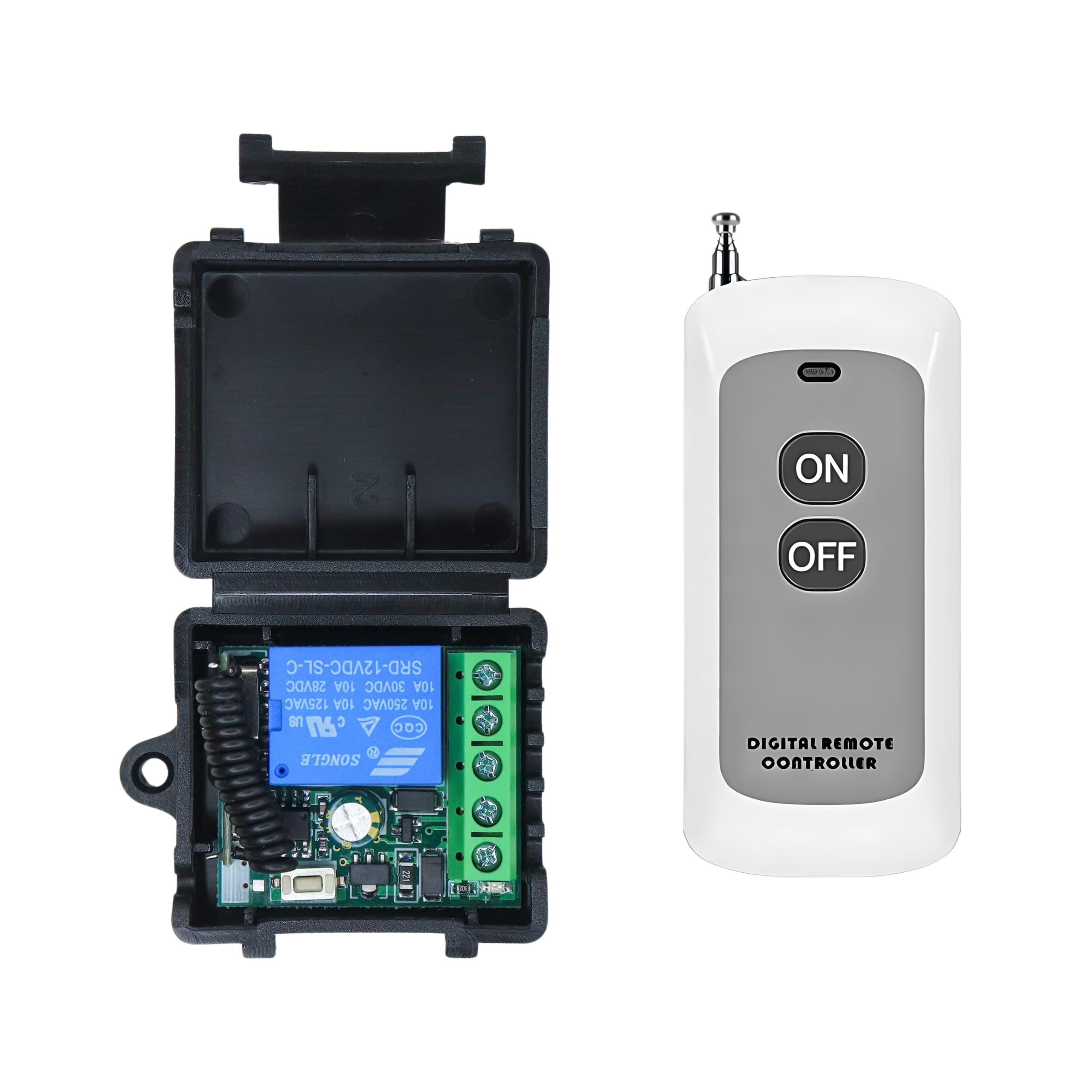 Roboway 433MHz RF Wireless Switch | 1 Channel AC 85–220V Receiver with EV1527 2-Button Remote | Long Range Wireless Light & Fan Control Relay Module | Home Automation Kit (1 Remote and 1 Receiver) — Amazon image 13