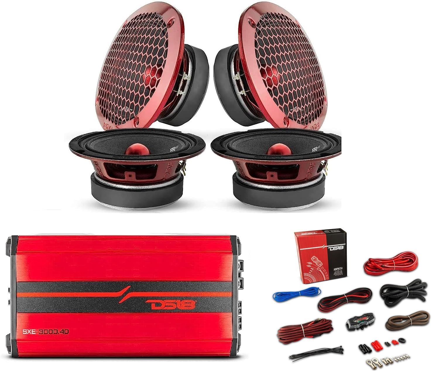 DS18 Midrange Speakers Bundle Pair of 6.5" Bullet