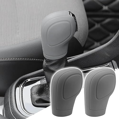 msyuusr 2 fundas para pomo de palanca de cambios de automóvil, antideslizante y elástica de silicona para hombres y mujeres, accesorios universales