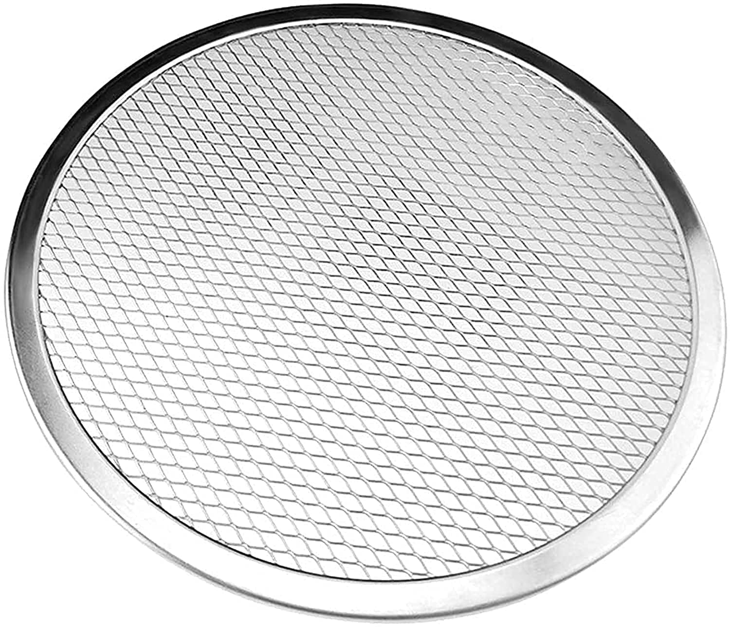 PremifyNon-stick Pizza Screen, Commercial Grade 10 Inch Round Seamless Aluminium Mesh Pizza Screen, Pizza Pan Oven Baking Tray, Home Kitchen & Restaurant Supplies
