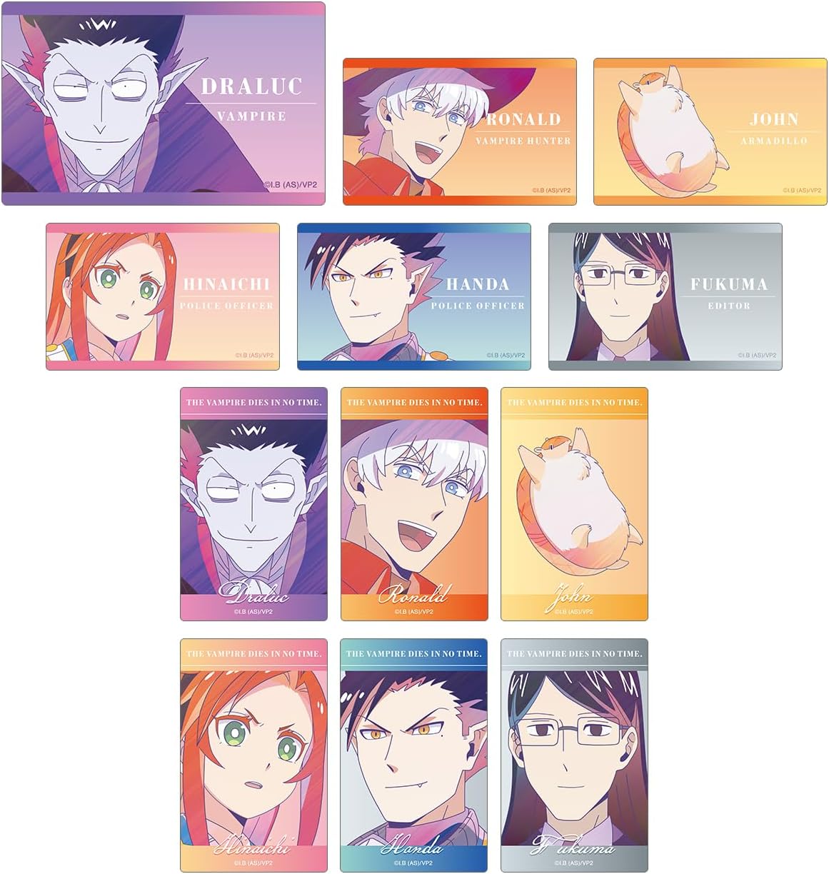 Vampire Die 2 Trading ANI Art Clear Label Card Sticker Box of 12
