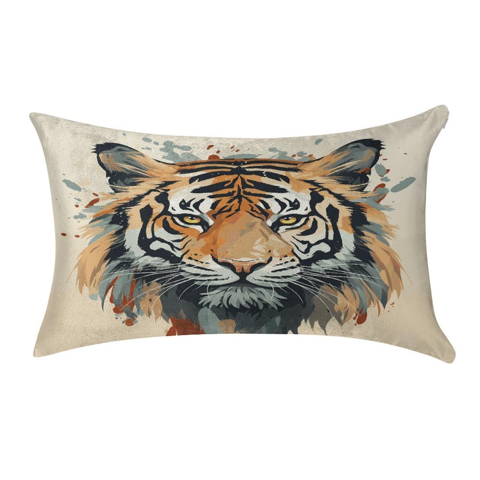 Btcowzrv Style Hand Drawn Tiger Pillow Cover Pillow Case Pillowcase