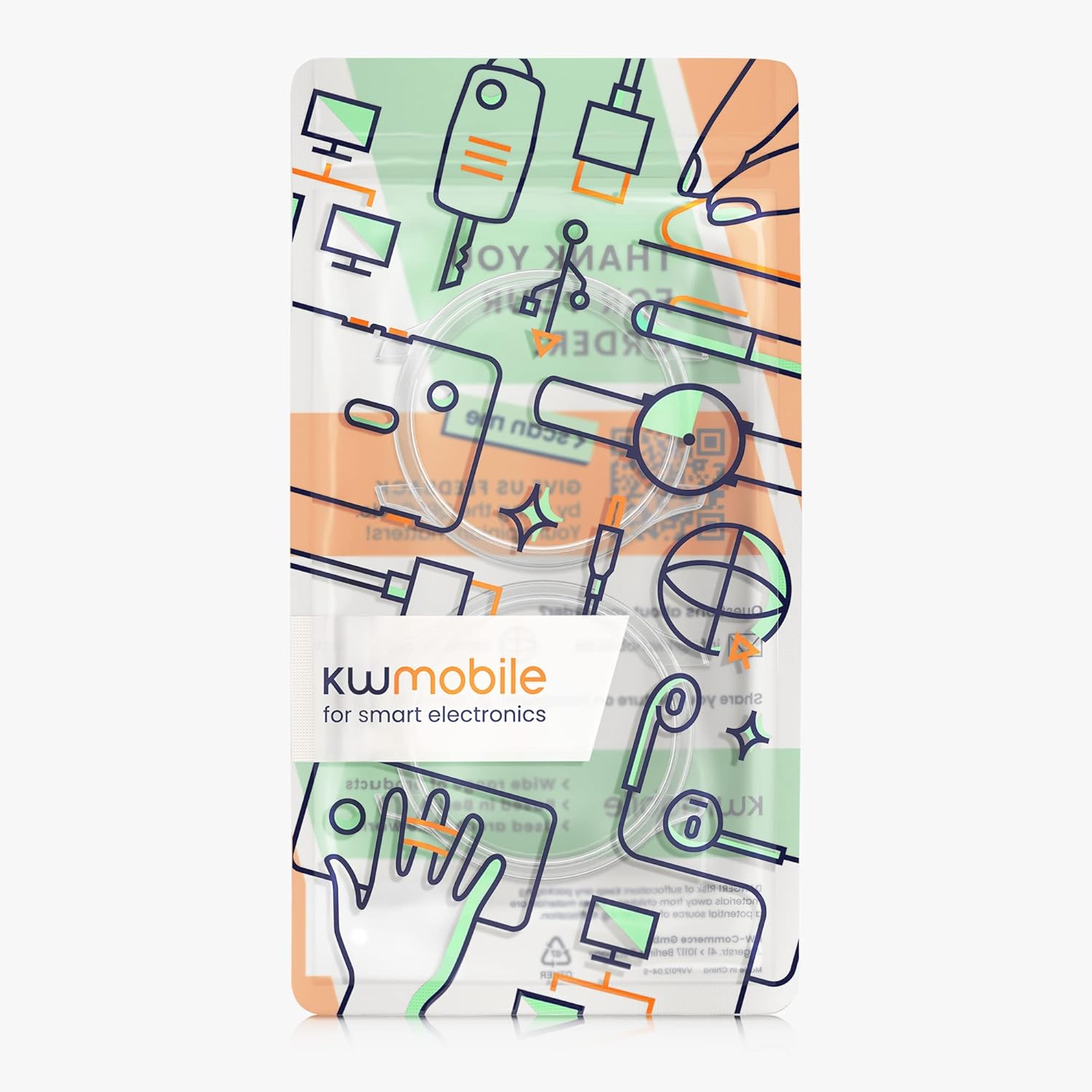 kwmobile case compatible with garmin vivomove styleluxe set of 2 smart watchfitness tracker cover transparent