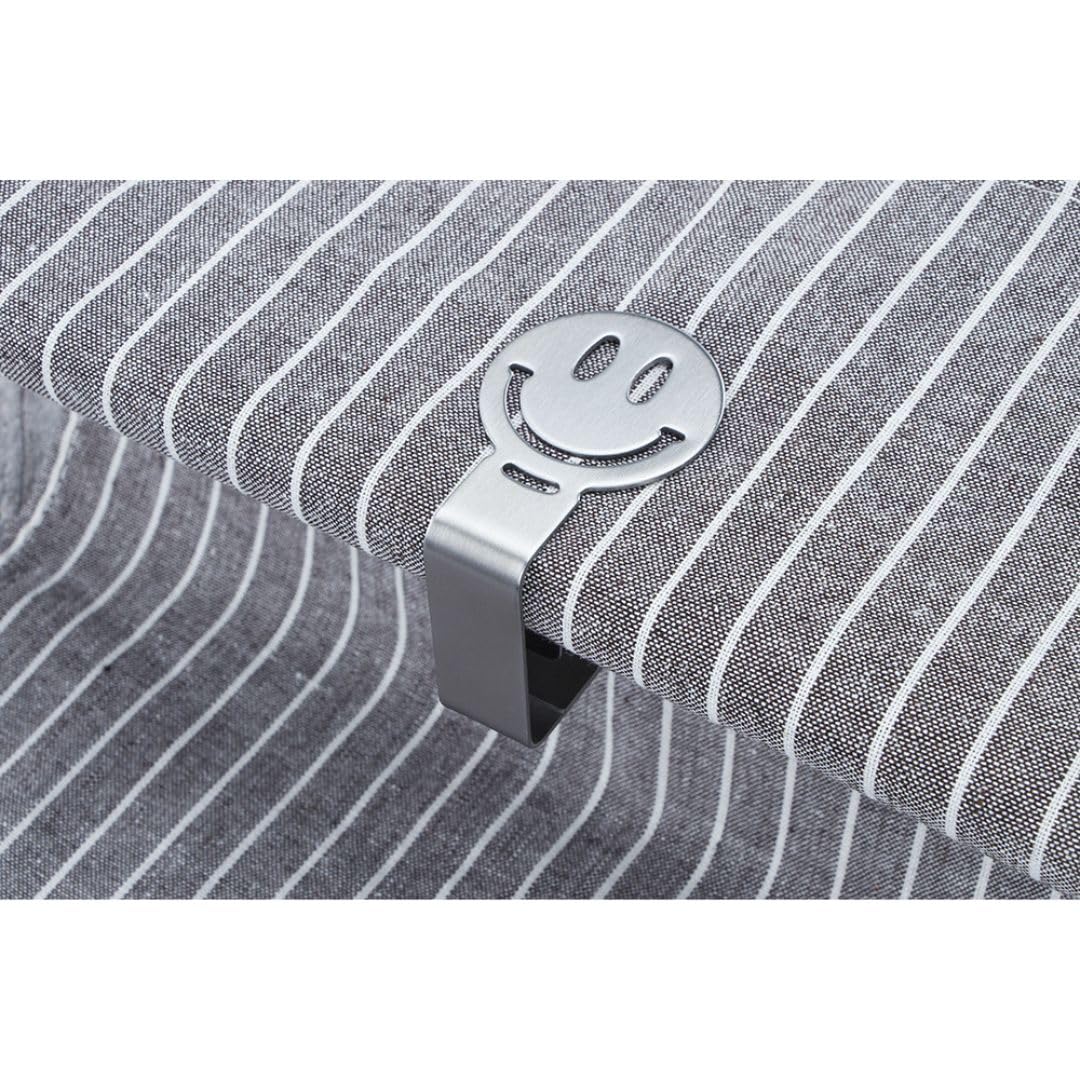 Pinzas para Mesa Exterior - Pack 4 - Clips Mesa de jardín Exterior - Sujeta manteles para Mesa de terraza - Agarra manteles - Acero Inoxidable - Accesorios Autocaravana (Flor)