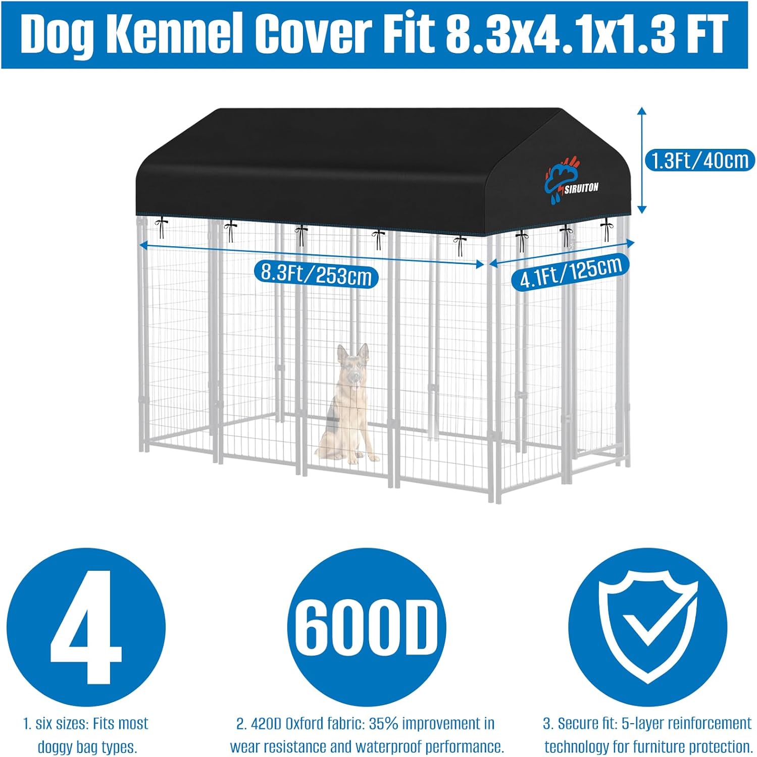 Ultimate Protection: Review of the SIRUITON Heavy Duty Dog Kennel Cover