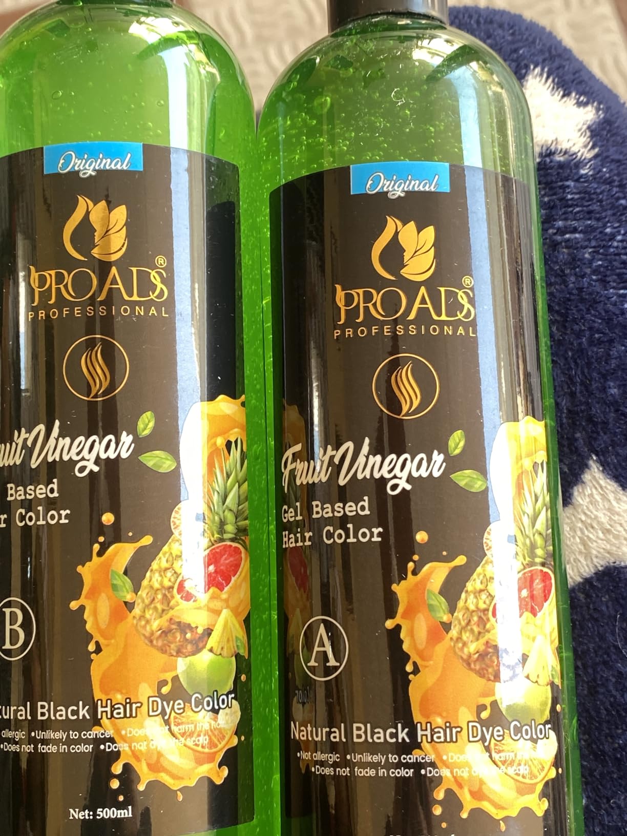 Buy proads fruit vinegar hair gel color black Online at Low Prices in ...