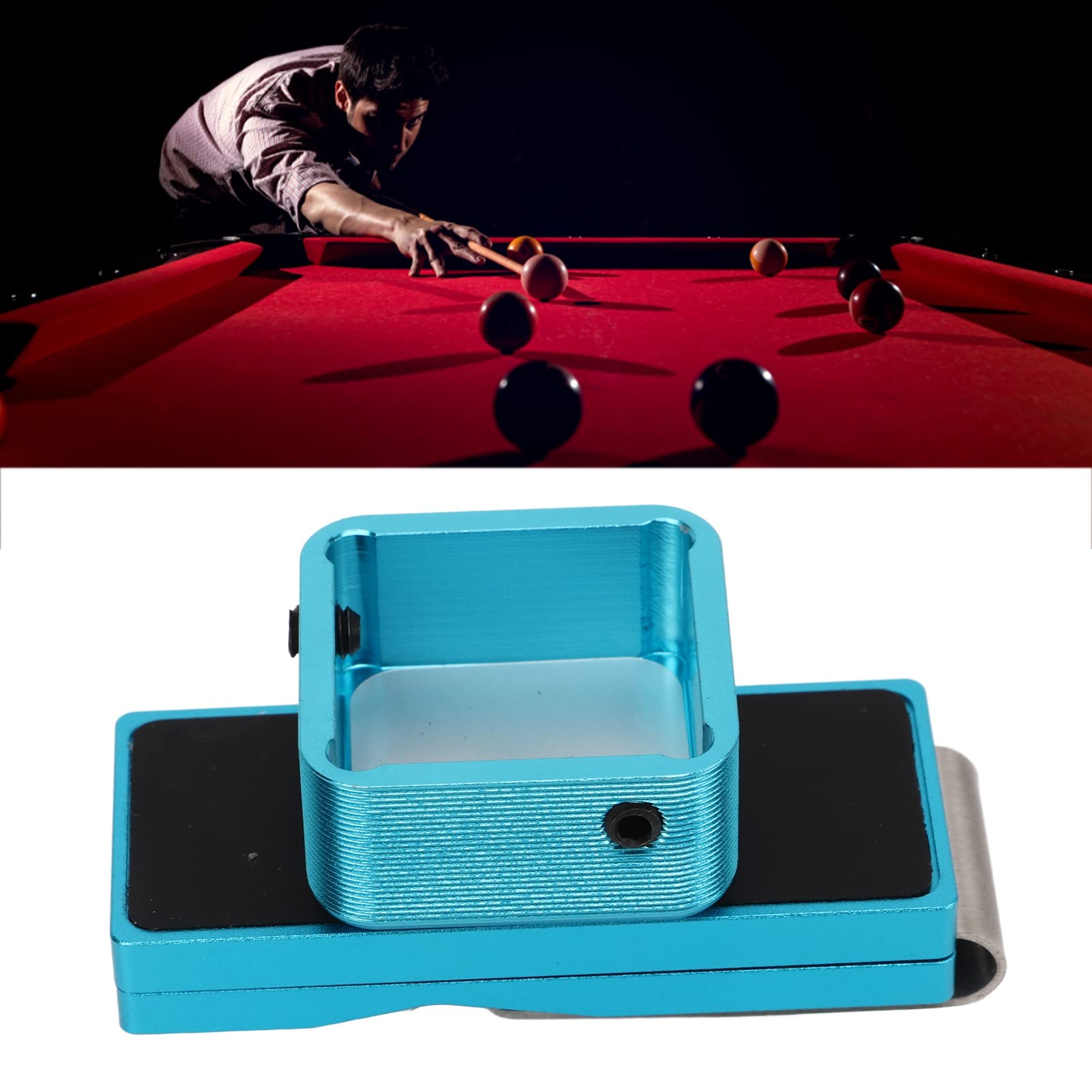 Portagesso Magnetico Per Biliardo Con Clip - Accessorio Pratico Per Snooker E Stecche (Blu) - Foto 4