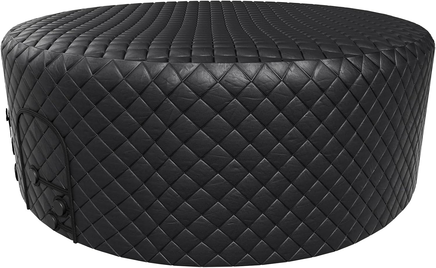 Glonerle Inflatable Hot Tub Thermal Cover Protector, Waterproof Round SPA Hot Tub Insulated Covers Replacement 72x72 Inch FIt 71 x 71 or 70 x 70, 130D 5mm Thick Oxford Cloth Lid for Outdoor