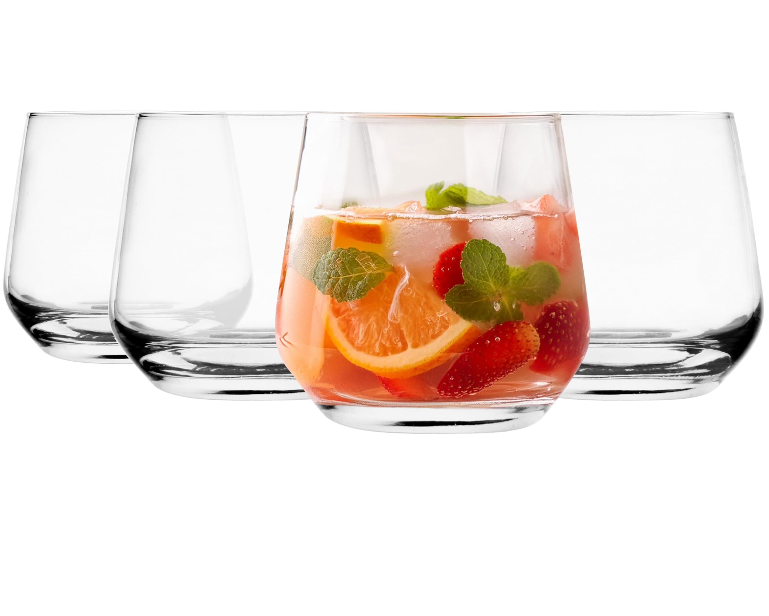 Glasmark KROSNO 1992 Bicchieri Set di 4 bicchieri Bicchieri da acqua da 310 ml Bicchieri da cocktail Bicchieri da succo Bicchiere da acqua per succhi Lavabile in lavastoviglie