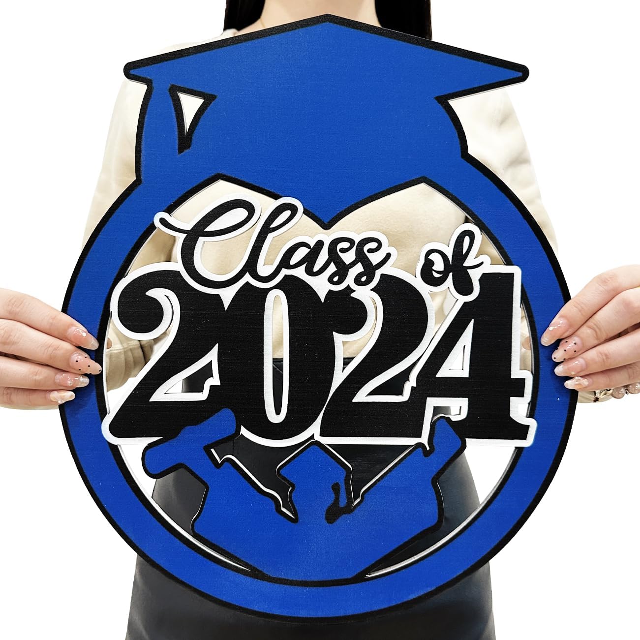 Amazon.com: 2024 Blue Graduation Decorations Congrats Grad Class of ...
