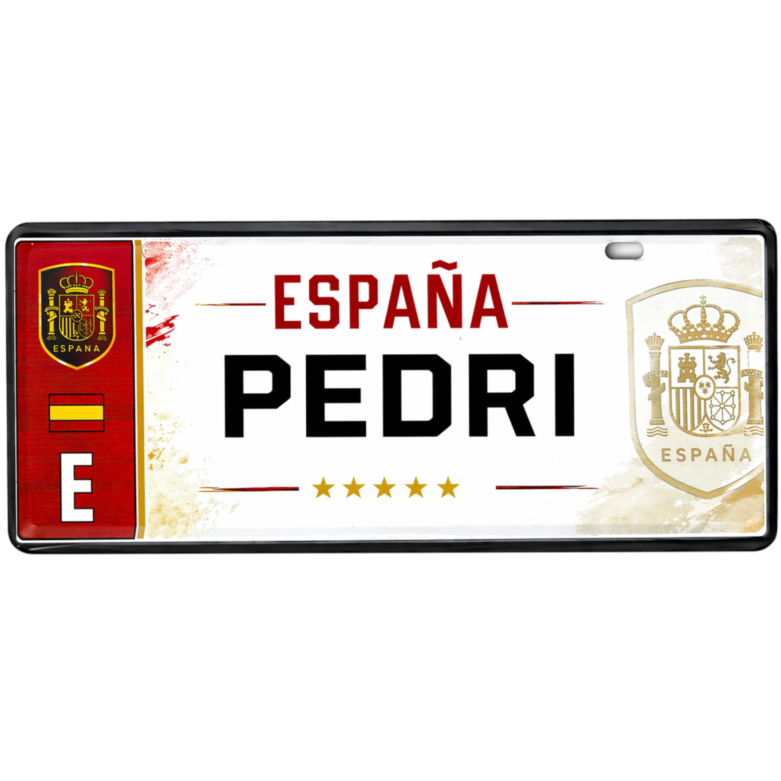 Champion's City ESPAÑA FC Matrícula Personalizable 6x14 cm RFEF